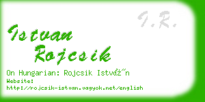 istvan rojcsik business card